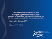 Intersectionality in HIV Care: Navigating Diverse Populations preview